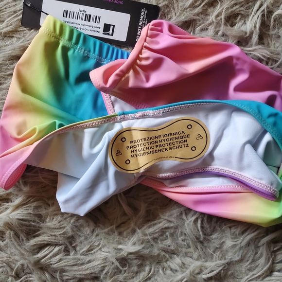 🦄 🎊HP🎉 REBDOLLS High Waisted Rainbow Bikini Bottoms - Picture 7 of 8